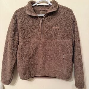 SKIMS Teddy Half-Zip Sherpa Pullover